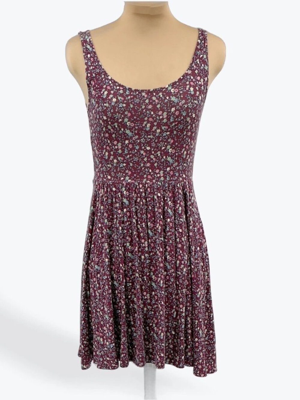 Printed floral pattern casual halter dress